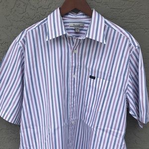 Faconnable Short Sleeve Button Shirt - XL